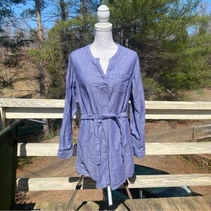 Field & Stream Blue Herringbone Shirt